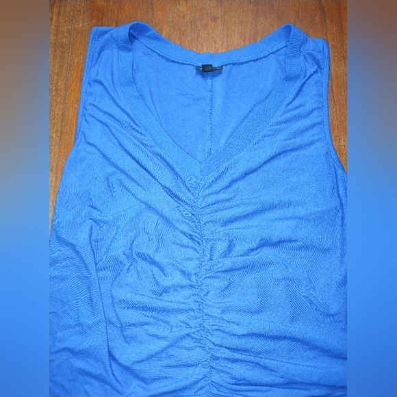 Torrid Blue Mini Bodycon Dress with Ruching, Size 2, Jersey, Sleeveless,… - Picture 7 of 8